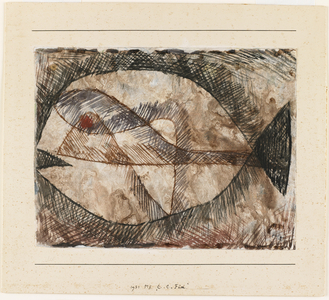 C. - C. = Fisch, 1931 (w/c & ink on gesso ground)