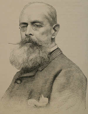 John Lewis Brown (1829-1892). French painter. Engraving