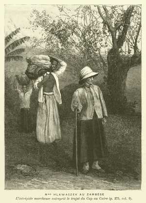 Madame Hlawaczek Au Zambese (engraving)