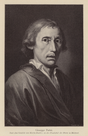 Giuseppe Parini, Italian satirist and poet (engraving)