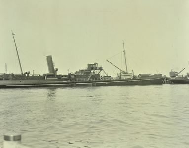 J. H. Hunter' Sludge Vessel: exterior, 1925 (b/w photo)