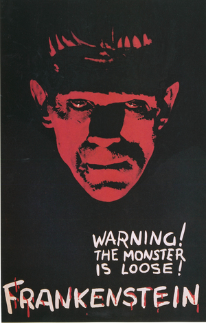 FRANKENSTEIN, Boris Karloff, 1931 (poster)