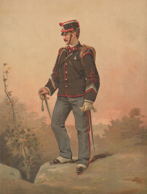 Unidentified French soldier (chromolitho)