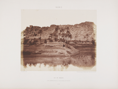 Photograph of the Egyptian landscape monuments and archaeological sites. Taken in 1858.