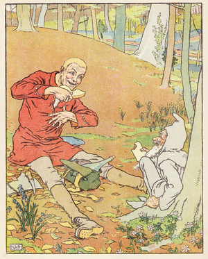 The Golden Goose (colour litho)