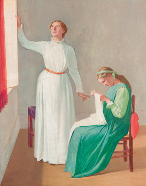 Morning Light, 1913 (oil on canvas laid on board)