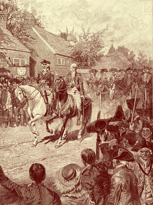 Washington and Clinton ride into New York