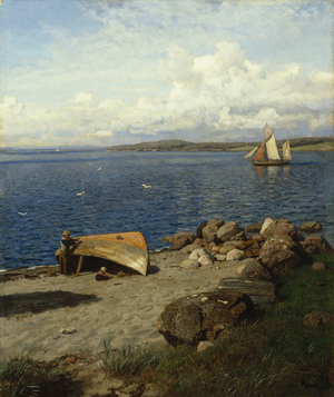Norwegian Coastal Landscape, 1883 (oil on canvas)
