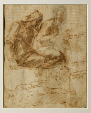 La Vierge, l' enfant et Sainte Anne, un nu masculin ...