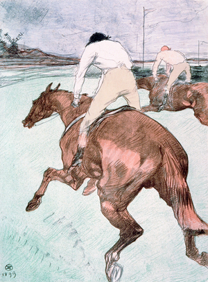 The Jockey, 1899 (colour lithograph)