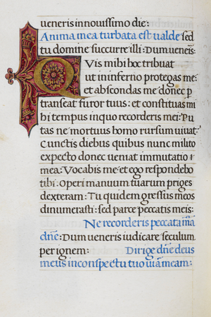 Text page with initial 'Q'