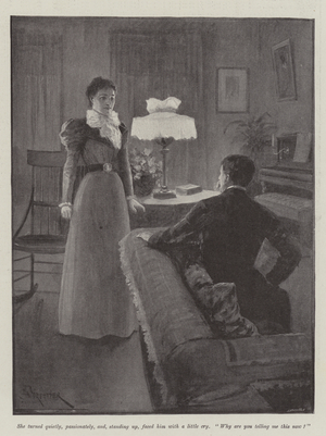 Mr Bilson's Housekeeper, by Bret Harte (litho)