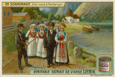 A Wedding in Hardanger (chromolitho)