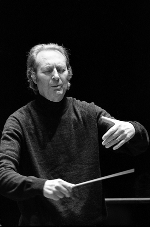 Carlo Maria Guilini, 1987 (b/w photo)