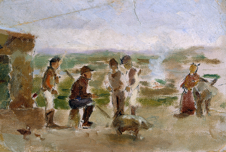 Galician villagers, La Coruna 1895 (painting)