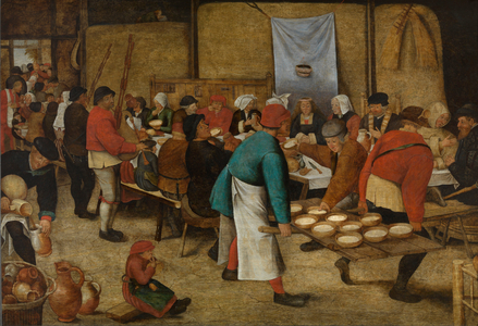 Farmer's Wedding in a Barn, c.1616 (oil on panel)