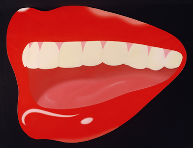 Mouth No 8, 1966 (oil and liquitex on linen)