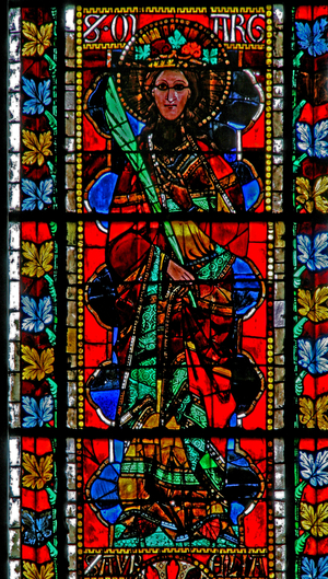 Window w202 depicting St Margaret (stained glass)
