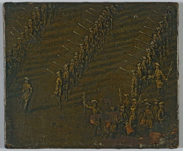 Revue du régiment du roi, circa 1690, between 1685 and 1695 (oil on canvas)