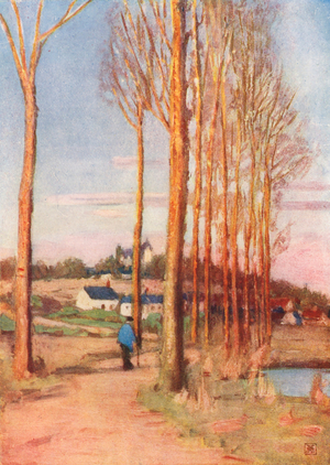 The Road to Clochegourde (colour litho)