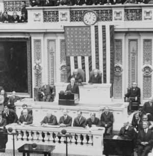 President Coolidge delivering his first message to Congress 