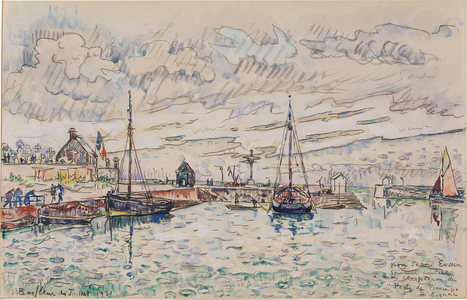 Barfleur, 4 July 1931 (watercolor and pencil on paper)