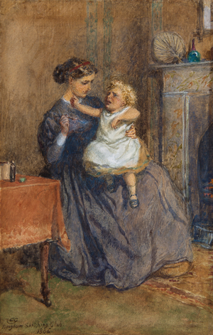 A Spoonful of Medicine, 1866 (watercolour)