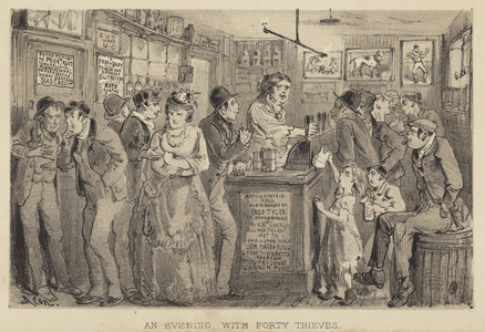 An Evening with forty thieves (colour litho)