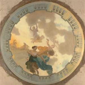 Ceiling with representation of Diana and her companions, 1676 (oil on canvas)