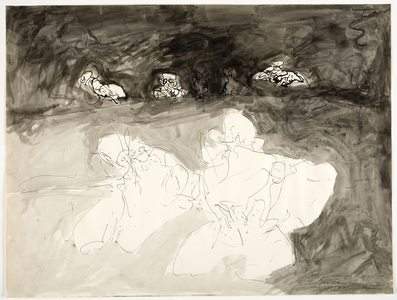 Untitled, 1957 (pen, brush & ink on paper)