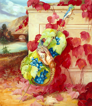 Tiffany Instruments - Pheasant Cello, 1995 (Oil)