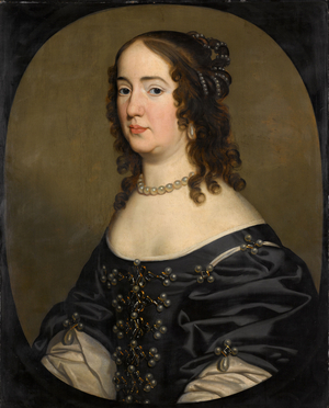 Portrait of Amalia van Solms, 1651 (oil on panel)