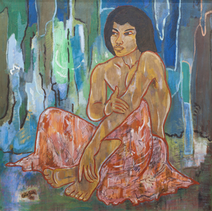 Resting, 1981,( oil on canvas)