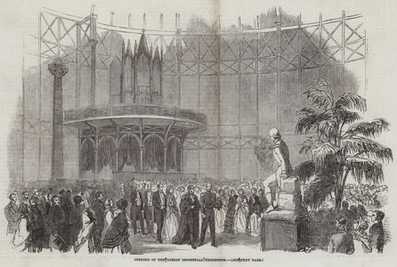 Opening of the Dublin Industrial Exhibition (engraving)
