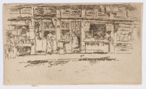 Rue de la Rochefoucault, 1889 (etching; ink on paper)
