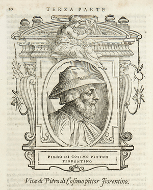 Milan, Biblioteca Braidense, Vite de piv excellent, Giorgio Vasari 1568, Piero di Cosimo
