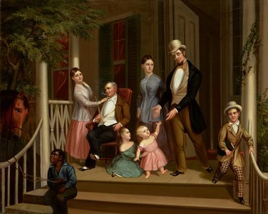 Ashe-Moses Family Group, c.1845 (oil on canvas)