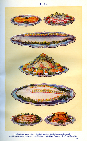 Mrs Beeton's cookery book illustration, 1861 (print)