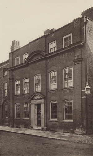 House at Hertford (b/w photo)