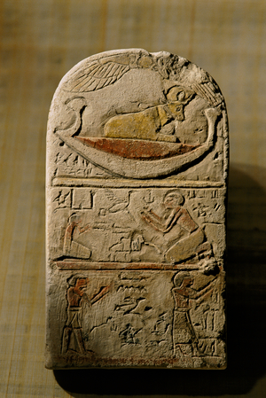Limestone stela of Paka, Late Period, 2002 (photo)