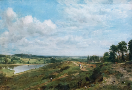 Hampstead heath (oil on canvas )