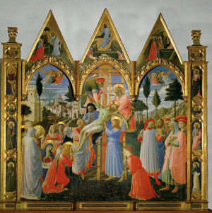 Descent from the Cross (painting on wood)