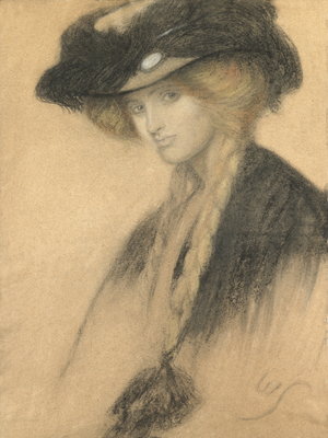 Gertrude - a Study (pastel on paper)