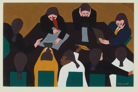 The Constitution was Prepared (Series #28-Catalogue #181) , 1938 (tempera on paper)