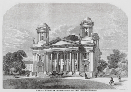 Charles Haddon Spurgeon's new Metropolitan Tabernacle, London (engraving)