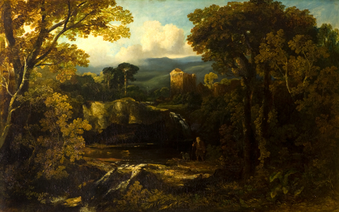 A Border Keep, 1838 (oil on canvas)