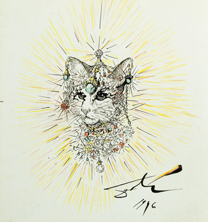 Cleo-catra, 1946 (pen & India ink & watercolour over pencil)