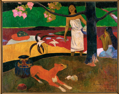 Pastorales tahitiennes (oil on canvas)