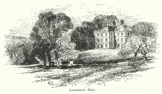 Charlotte Bronte's Jane Eyre: Gateshead Hall (litho)