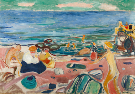 Bathing Scene from Åsgårdstrand, 1904(oil on canvas)